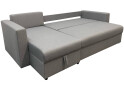 Зображення 3 - М'який куточок Vika Сіті B 234x140 см сірий (Мальмо 90)