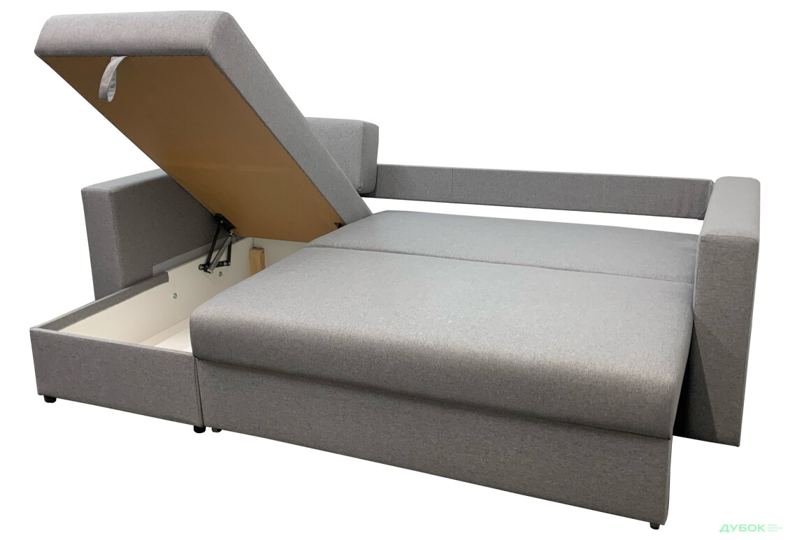 М'який куточок Vika Сіті B 234x140 см сірий (Мальмо 90) - Зображення 4 Зображення 4 - М'який куточок Vika Сіті B 234x140 см сірий (Мальмо 90)