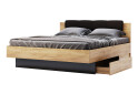 Ліжко MiroMark Луна 180х200 см з шухлядами, лава/дуб крафт - Зображення 1 Зображення 1 - Ліжко MiroMark Луна 180х200 см з шухлядами, лава/дуб крафт