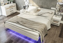 Фото 2 - Ліжко Світ Меблів Бянко 160х200 см з підсвіткою, біле