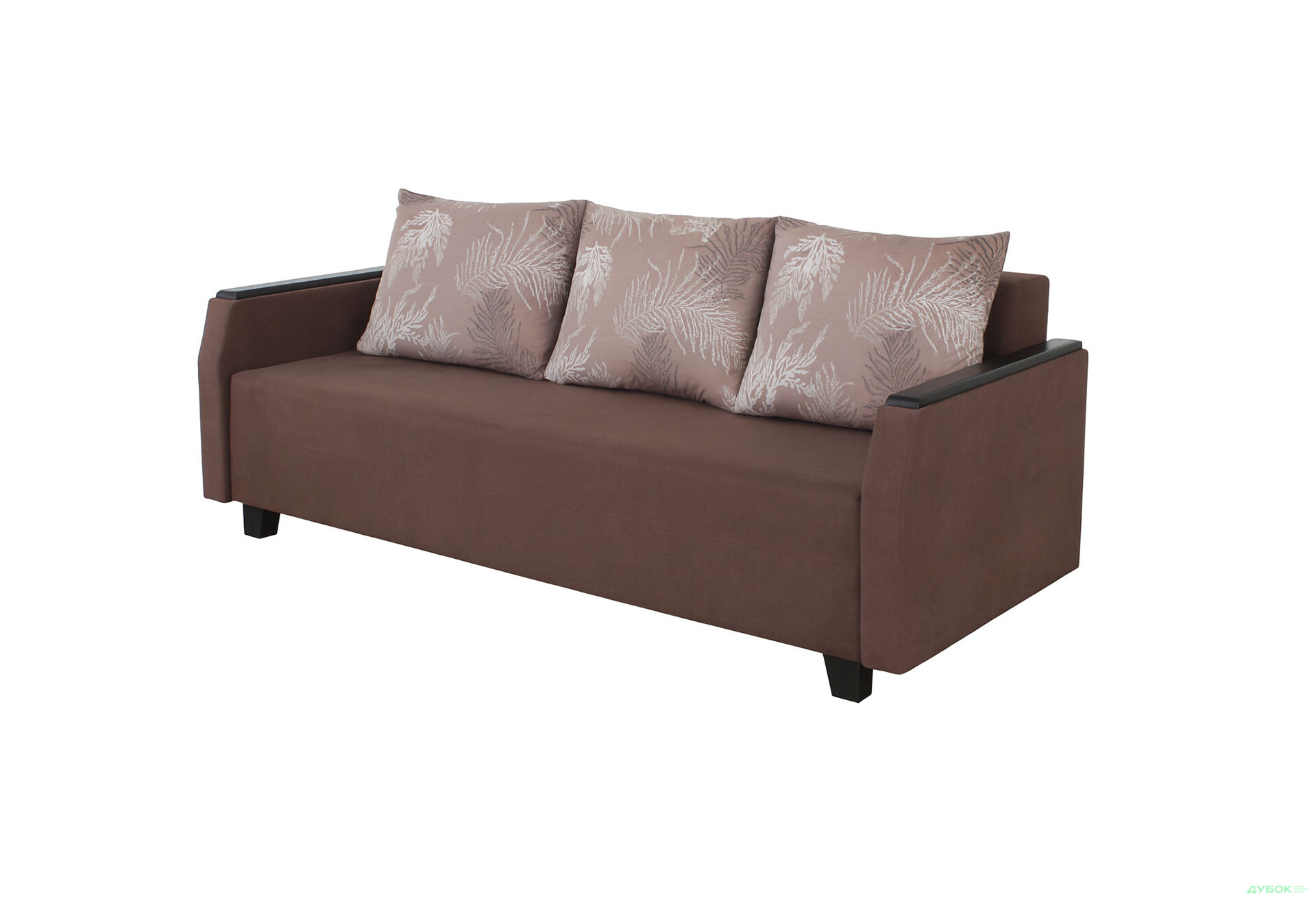 Диван Elegant Бенефіт 42 208x93 см коричневий - Зображення 1 Зображення 1 - Диван Elegant Бенефіт 42 208x93 см коричневий
