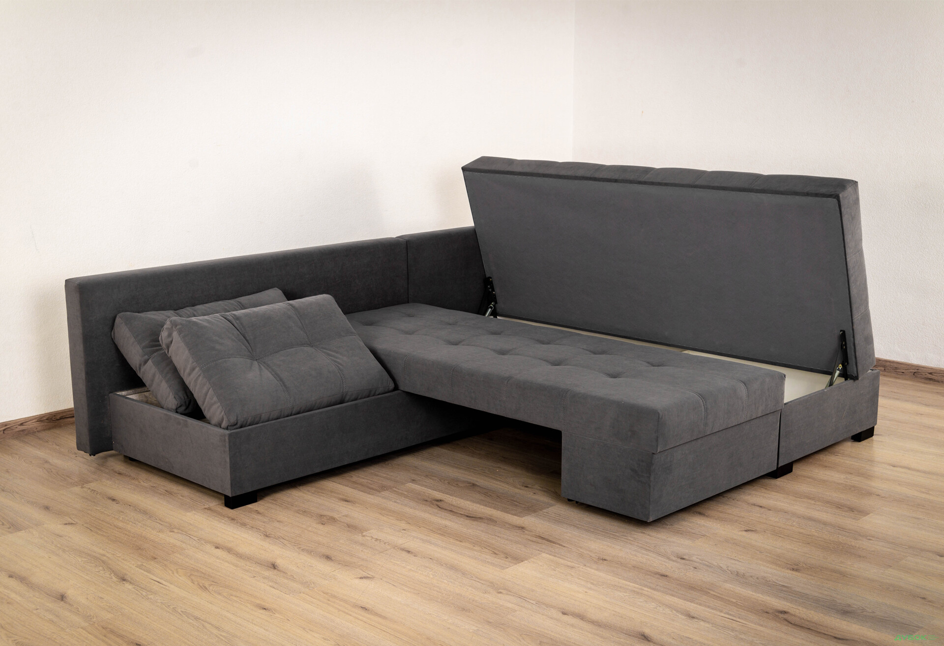 М'який куточок Elegant Бенефіт 76 295x212 см темно-сірий - Зображення 12 Зображення 12 - М'який куточок Elegant Бенефіт 76 295x212 см темно-сірий