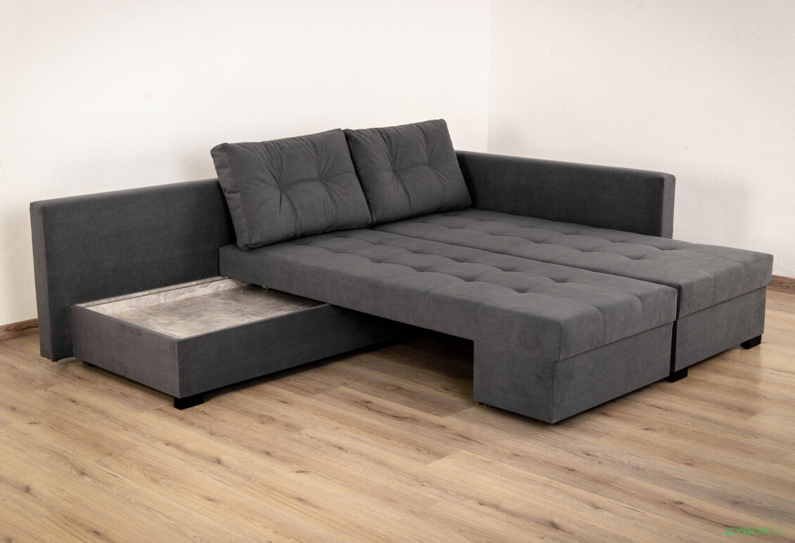 М'який куточок Elegant Бенефіт 76 295x212 см темно-сірий - Зображення 8 Зображення 8 - М'який куточок Elegant Бенефіт 76 295x212 см темно-сірий