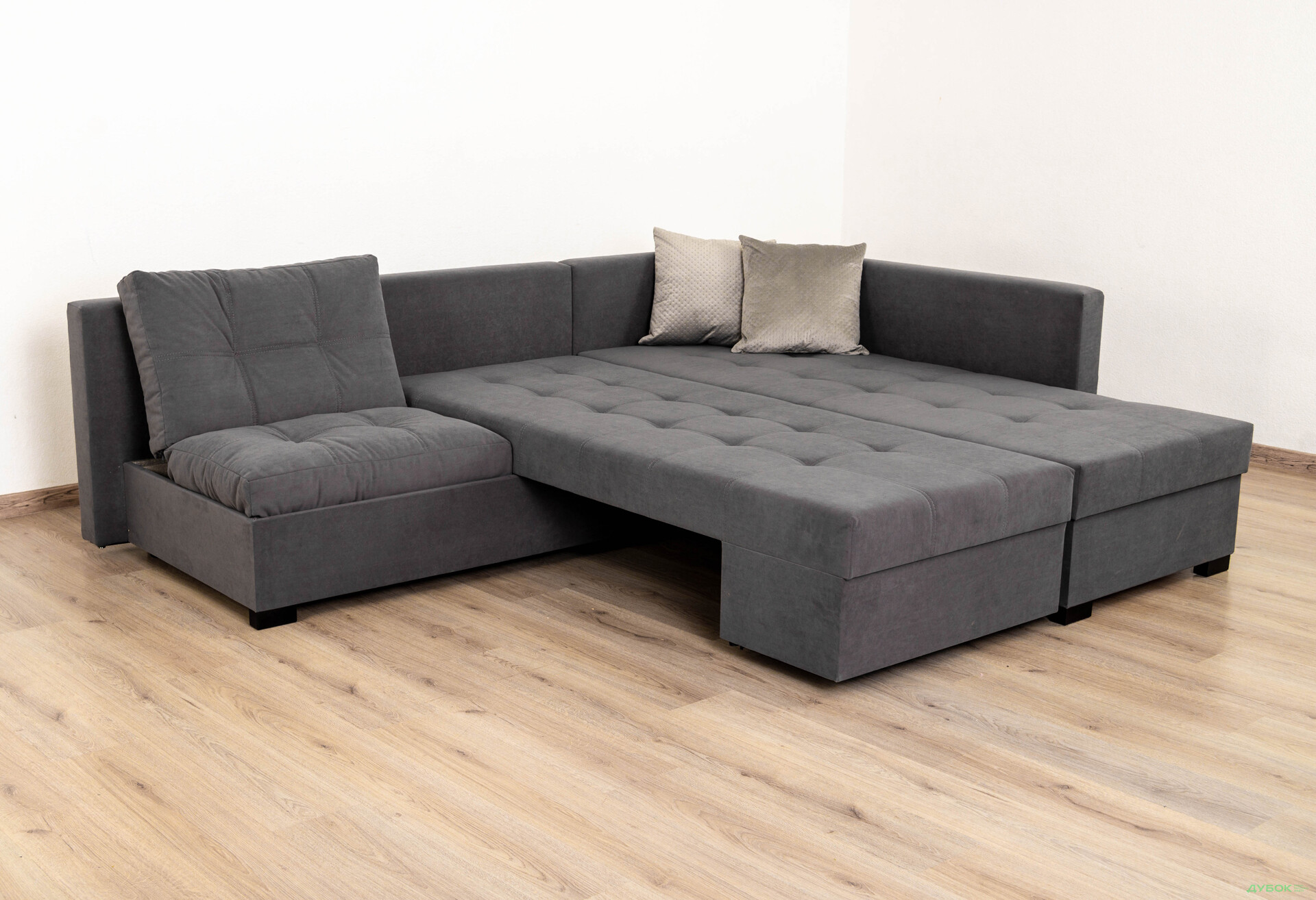 М'який куточок Elegant Бенефіт 76 295x212 см темно-сірий - Зображення 10 Зображення 10 - М'який куточок Elegant Бенефіт 76 295x212 см темно-сірий