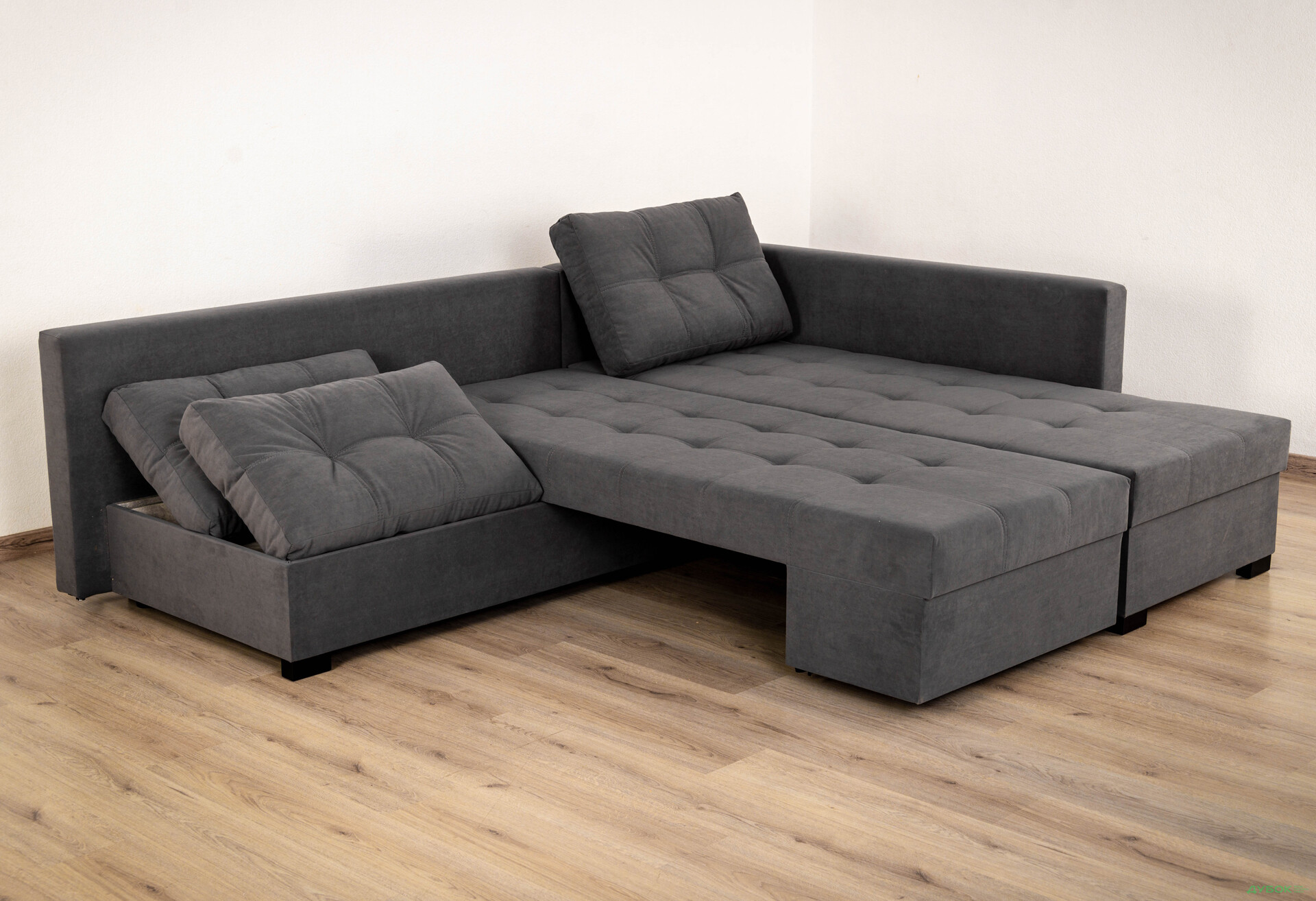 М'який куточок Elegant Бенефіт 76 295x212 см темно-сірий - Зображення 9 Зображення 9 - М'який куточок Elegant Бенефіт 76 295x212 см темно-сірий