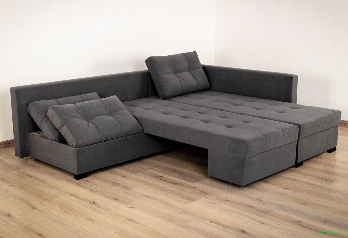 М'який куточок Elegant Бенефіт 76 295x212 см темно-сірий - Зображення 9 Зображення 9 - М'який куточок Elegant Бенефіт 76 295x212 см темно-сірий