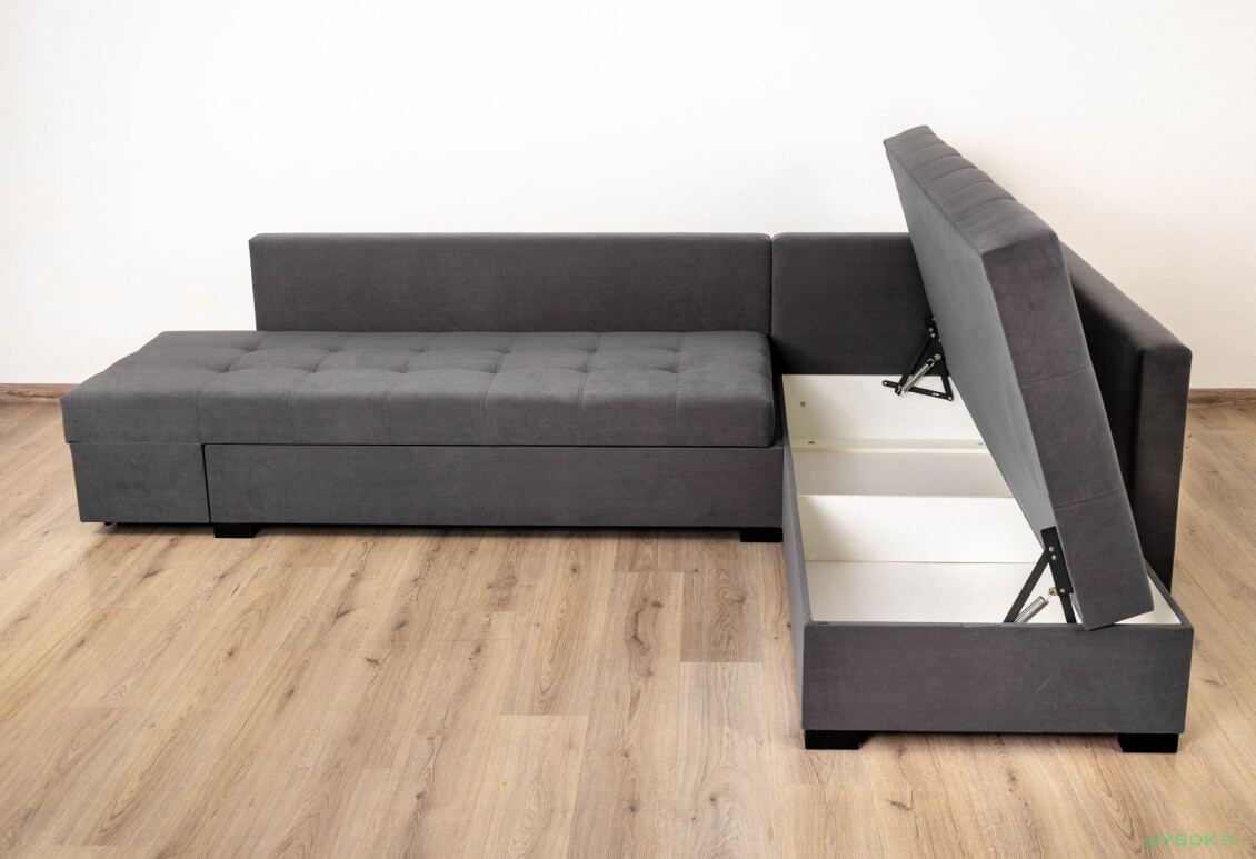 М'який куточок Elegant Бенефіт 76 295x212 см темно-сірий - Зображення 13 Зображення 13 - М'який куточок Elegant Бенефіт 76 295x212 см темно-сірий