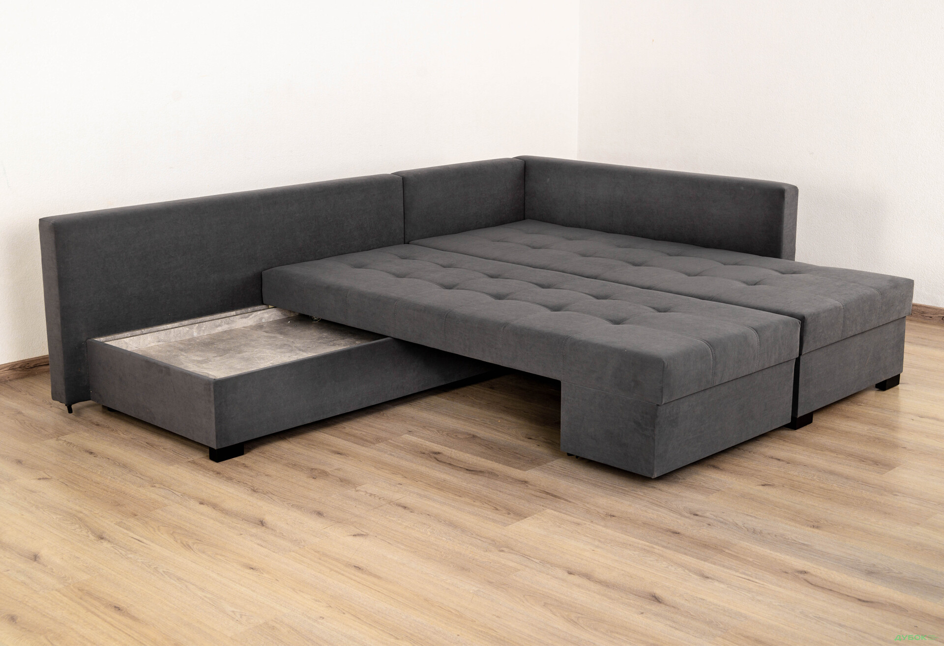 М'який куточок Elegant Бенефіт 76 295x212 см темно-сірий - Зображення 6 Зображення 6 - М'який куточок Elegant Бенефіт 76 295x212 см темно-сірий