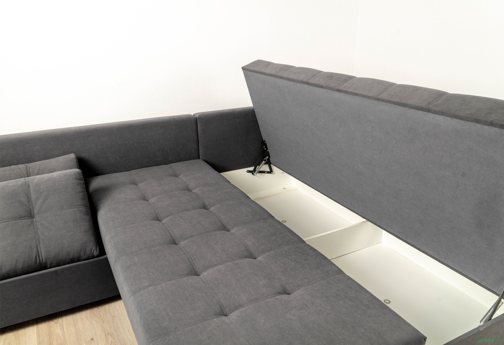 М'який куточок Elegant Бенефіт 76 295x212 см темно-сірий - Зображення 16 Зображення 16 - М'який куточок Elegant Бенефіт 76 295x212 см темно-сірий