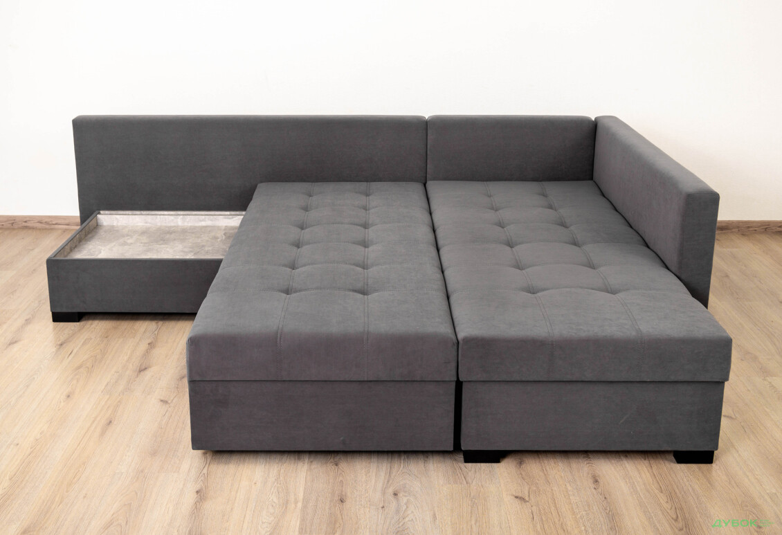 М'який куточок Elegant Бенефіт 76 295x212 см темно-сірий - Зображення 7 Зображення 7 - М'який куточок Elegant Бенефіт 76 295x212 см темно-сірий