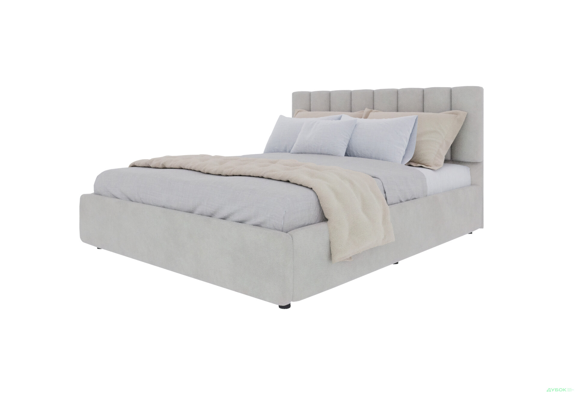 Ліжко-подіум UMa Монро 180х200 см підйомне, світло-бежеве (Fancy 06) - Зображення 1 Зображення 1 - Ліжко-подіум UMa Монро 180х200 см підйомне, світло-бежеве (Fancy 06)