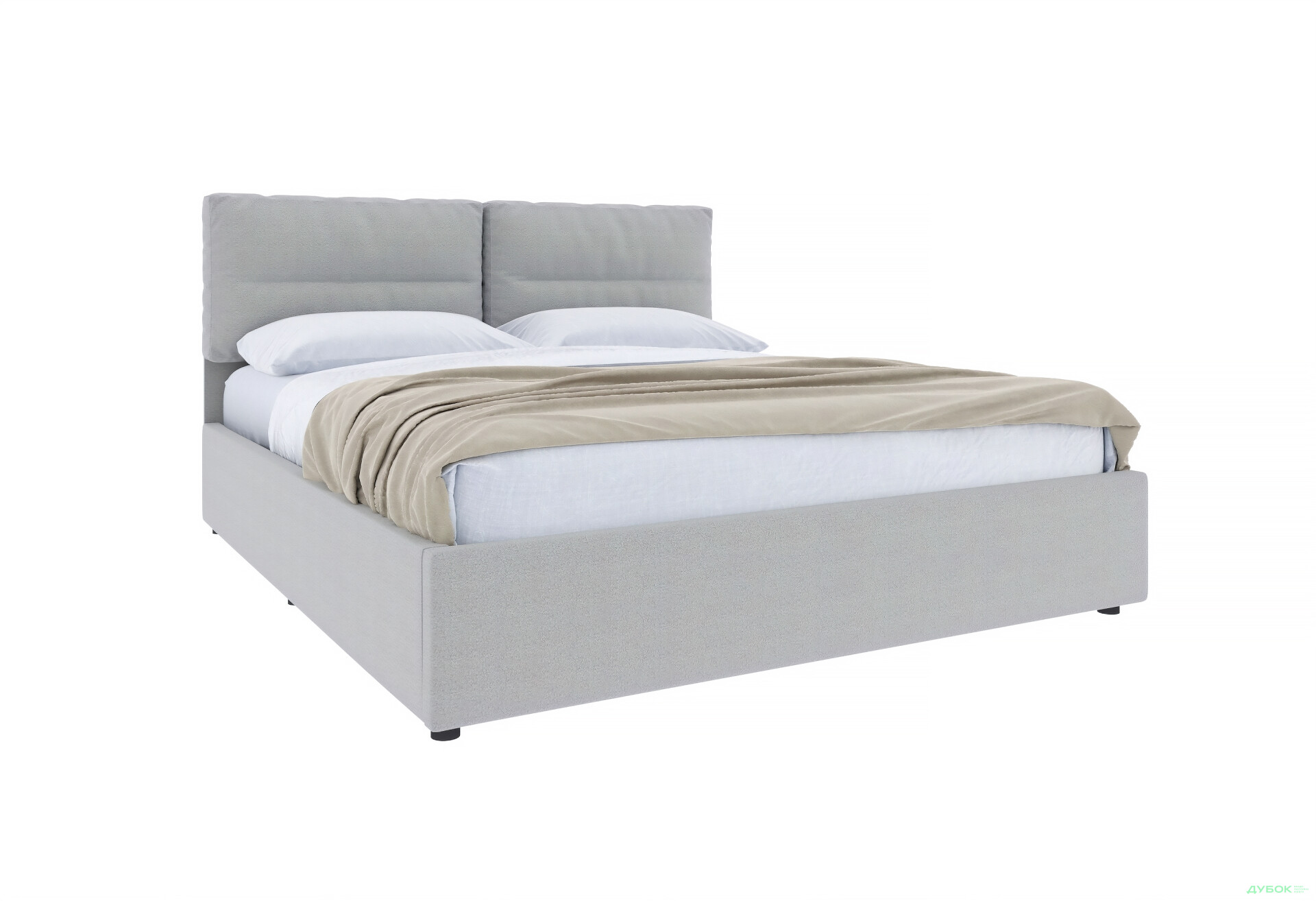 Зображення 3 - Ліжко-подіум UMa Верона 160х200 см підйомне, світло-сіре (Soro 83) 