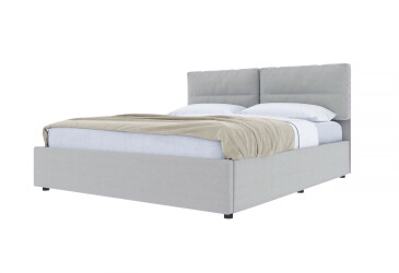 Ліжко-подіум UMa Верона 160х200 см підйомне, світло-сіре (Soro 83) 
