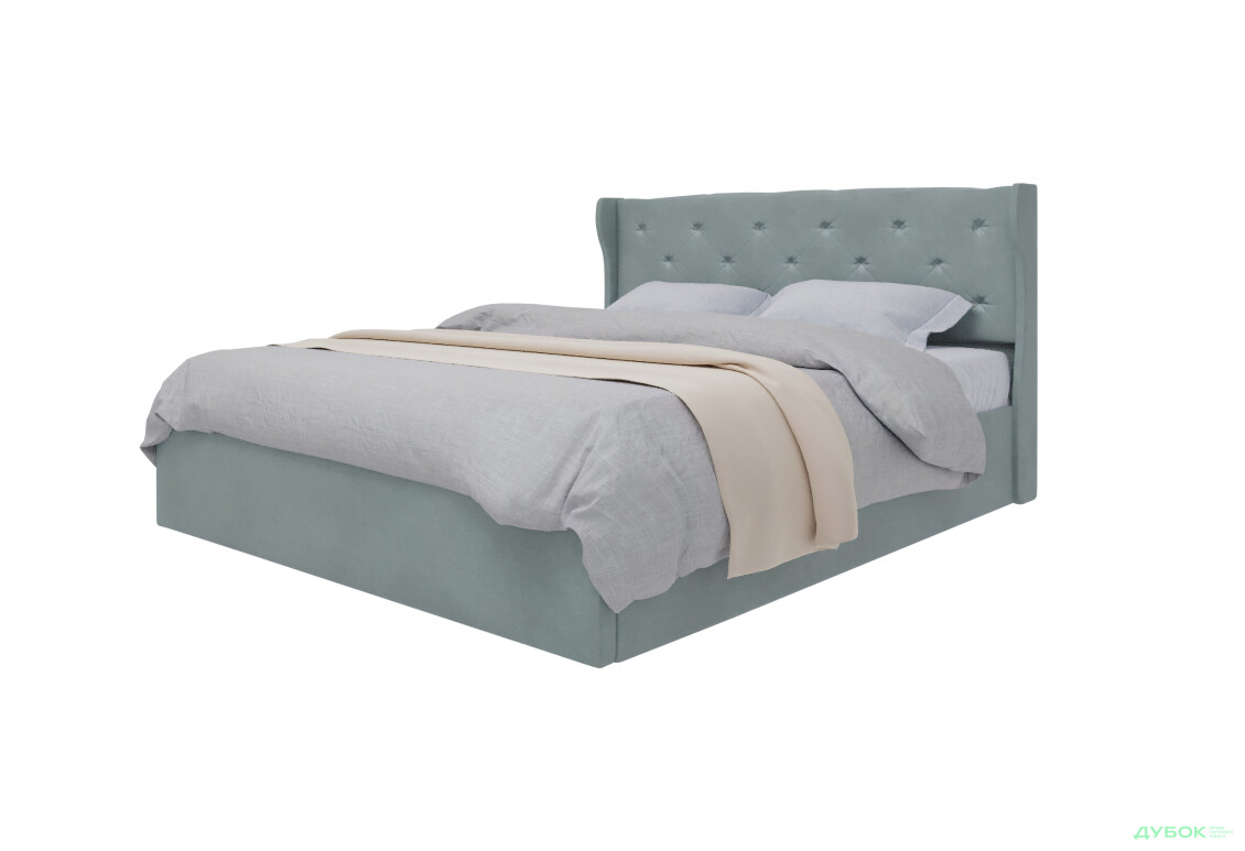 Ліжко-подіум UMa Жасмін 160х200 см підйомне, світло-зелено-блакитне (Fancy 87)