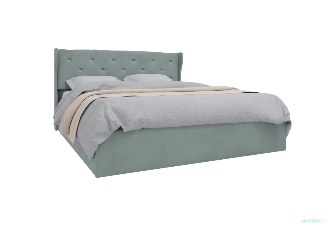 Фото 3 - Ліжко-подіум UMa Жасмін 160х200 см підйомне, світло-зелено-блакитне (Fancy 87)
