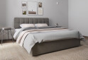 Фото 4 - Ліжко-подіум UMa Трініті 140х200 см підйомне, сіро-коричневе (Fancy 96)