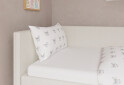 Фото 3 - Кровать UMa Джерси 90х200 см раскладное светло-бежевое (Soro 21) 