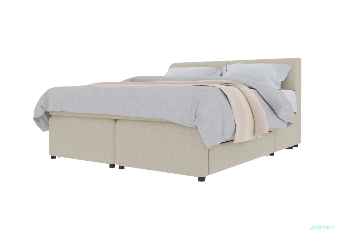 Кровать-подиум UMa Исида 180х200 см с ящиками и коробами, світло-бежеве (Sorrento 05)