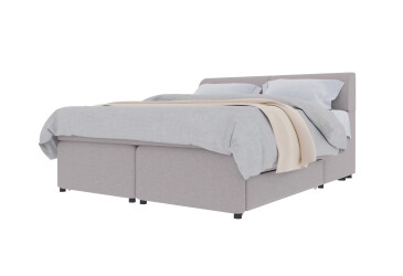 Ліжко-подіум UMa Ісіда 180х200 см з шухлядами і коробами, бежеве (Sorrento 25)