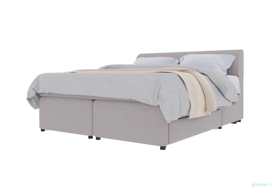 Кровать-подиум UMa Исида 180х200 см с ящиками и коробами, бежевое (Sorrento 25)