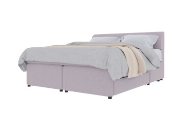 Ліжко-подіум UMa Ісіда 180х200 см з шухлядами і коробами, пудра (Sorrento 72)