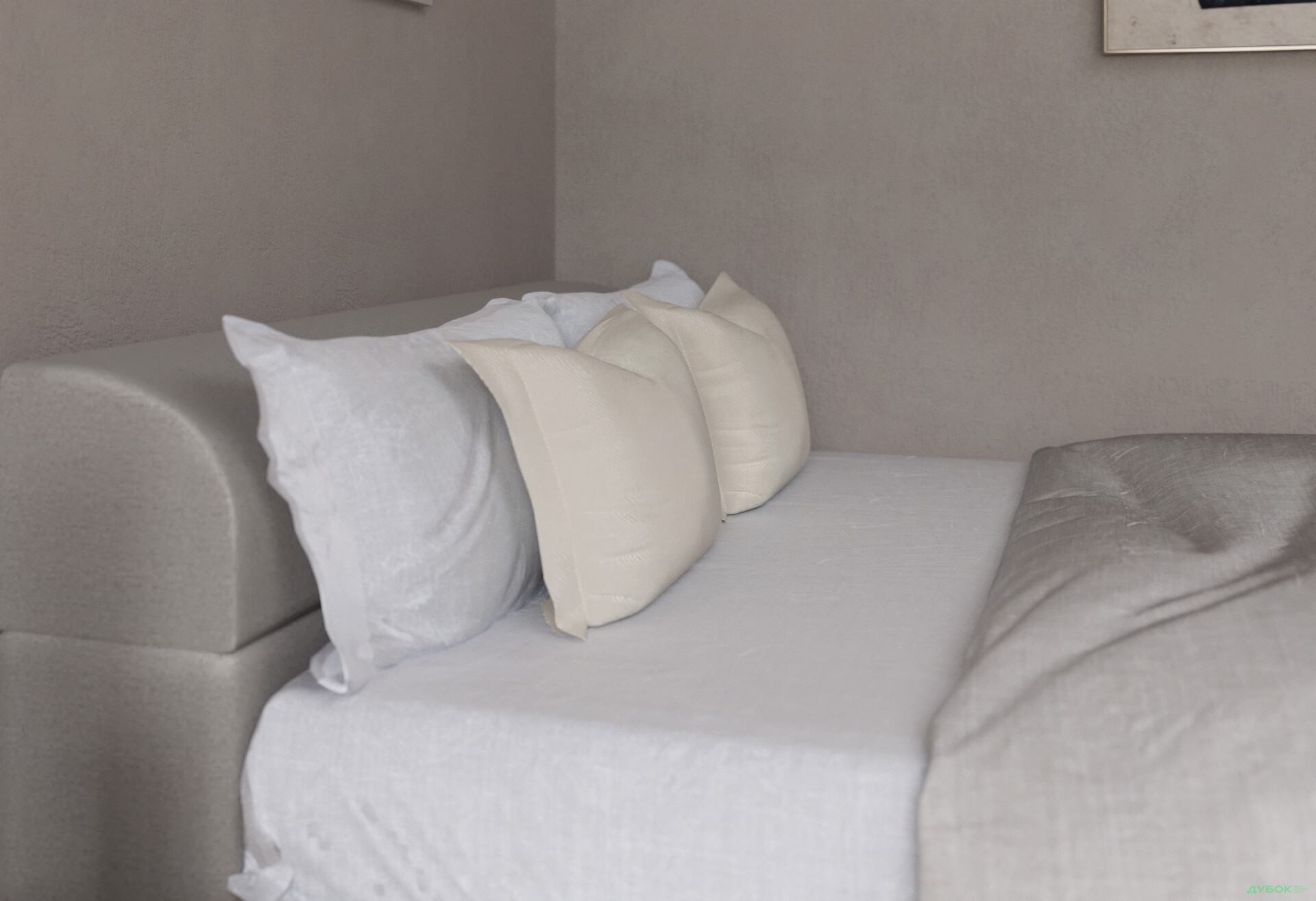 Зображення 4 - Ліжко-подіум UMa Інфанта 140х200 см підйомне, світло-сіре (Soro 83)