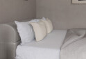 Фото 4 - Ліжко-подіум UMa Інфанта 140х200 см підйомне, світло-сіре (Soro 83)
