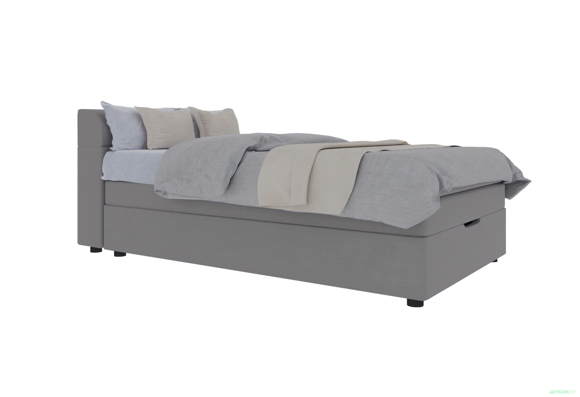 Зображення 1 - Ліжко-подіум UMa Інфанта 140х200 см підйомне, світло-сіре (Soro 83)