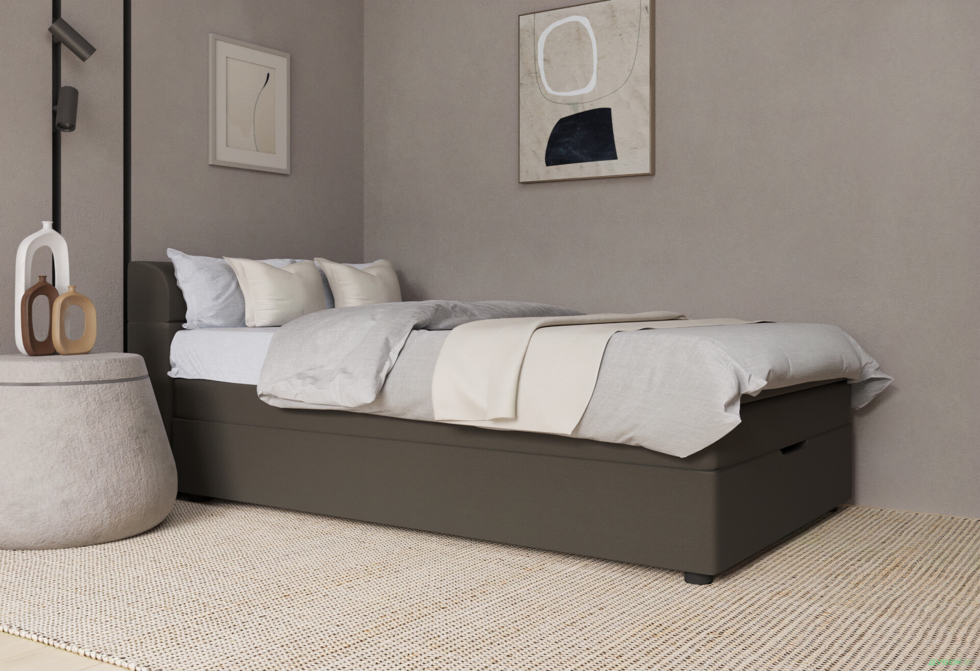 Изображение 2 - Кровать-подиум UMa Инфанта 140х200 см подъемная, какао (Soro 91)