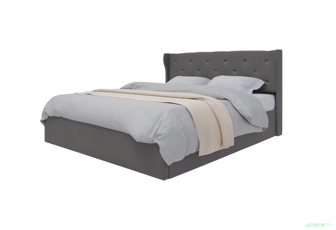 Ліжко-подіум UMa Жасмін 140х200 см підйомне, сіро-коричневе (Fancy 96)