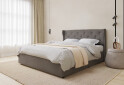 Фото 2 - Кровать-подиум UMa Жасмин 140х200 см подъемная, серо-коричневое (Fancy 96)