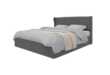 Ліжко-подіум UMa Жасмін 160х200 см підйомне, сіро-коричневе (Fancy 96)