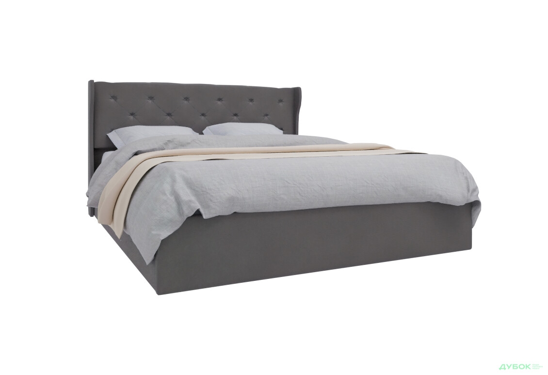 Фото 3 - Ліжко-подіум UMa Жасмін 160х200 см підйомне, сіро-коричневе (Fancy 96)