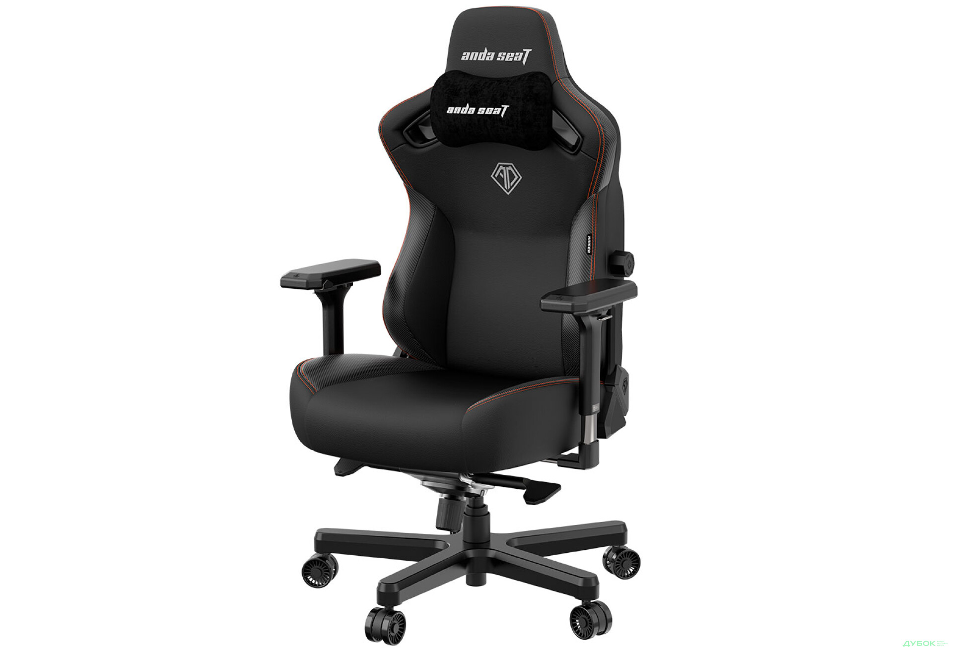 Фото 4 - Комп'ютерне крісло Anda Seat Kaiser 3 72x57x136 см ігрове, чорне