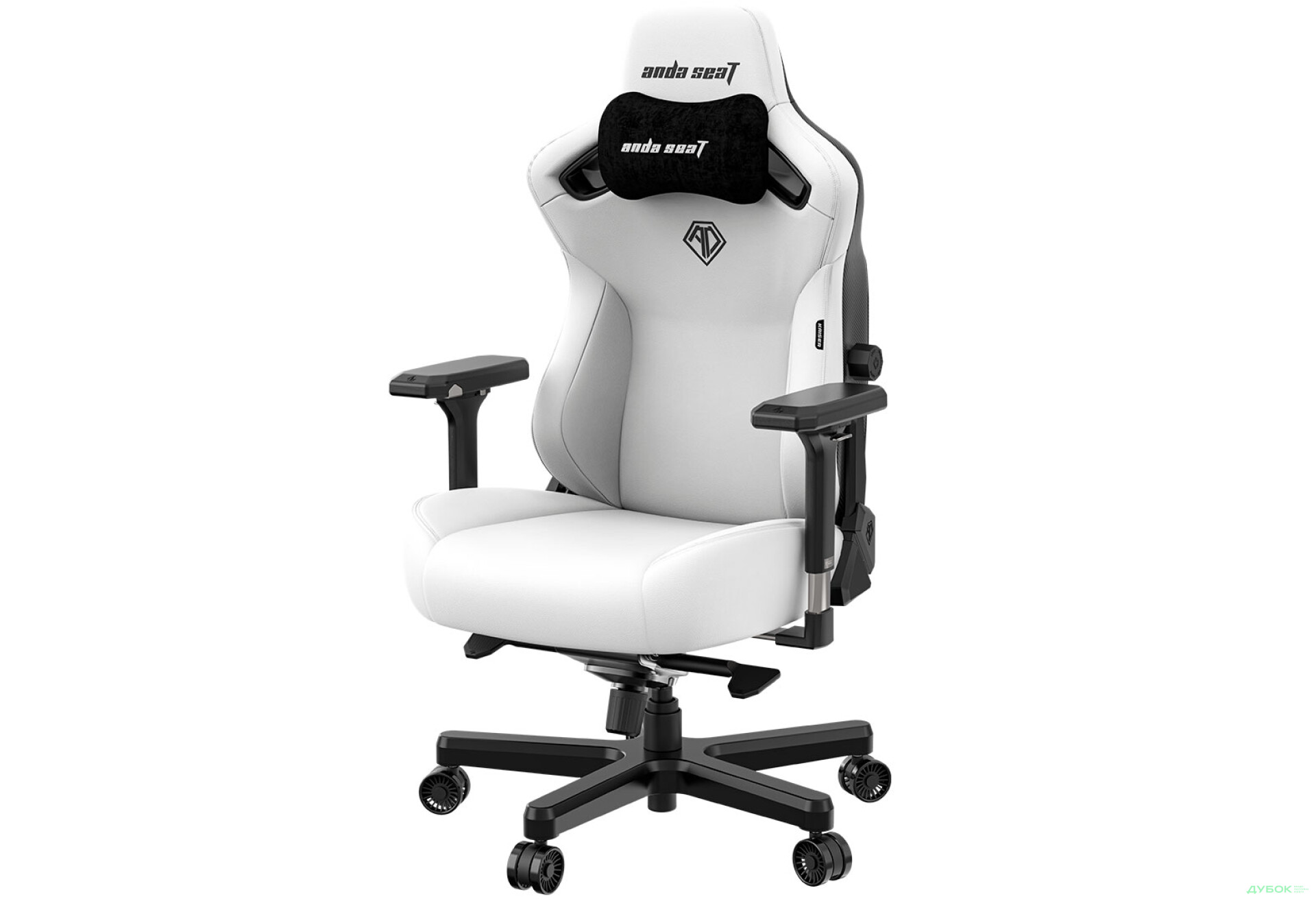 Фото 4 - Комп'ютерне крісло Anda Seat Kaiser 3 72x57x136 см ігрове, біле
