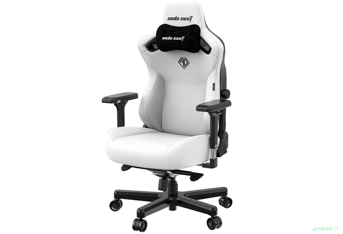 Зображення 4 - Комп'ютерне крісло Anda Seat Kaiser 3 72x57x136 см ігрове, біле