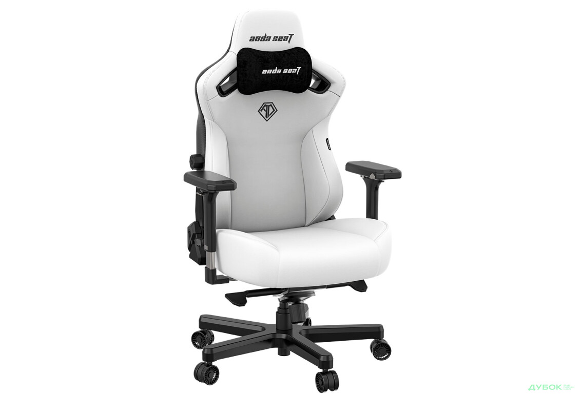 Зображення 6 - Комп'ютерне крісло Anda Seat Kaiser 3 72x57x136 см ігрове, біле