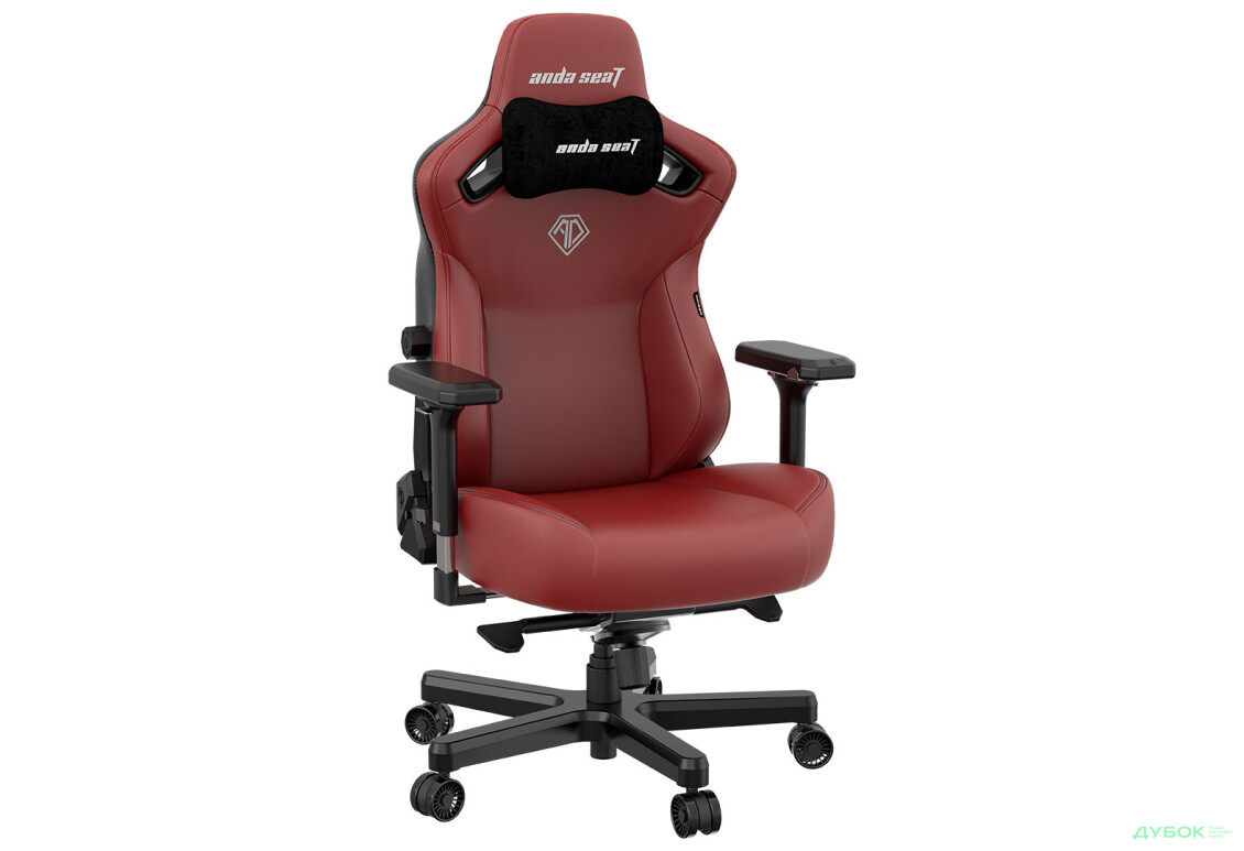 Зображення 5 - Комп'ютерне крісло Anda Seat Kaiser 3 72x57x136 см ігрове, бордове