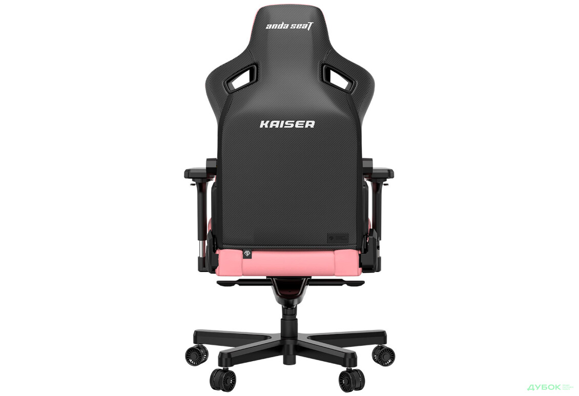 Фото 3 - Компьютерное кресло Anda Seat Kaiser 3 72x57x136 см игровое, розовое