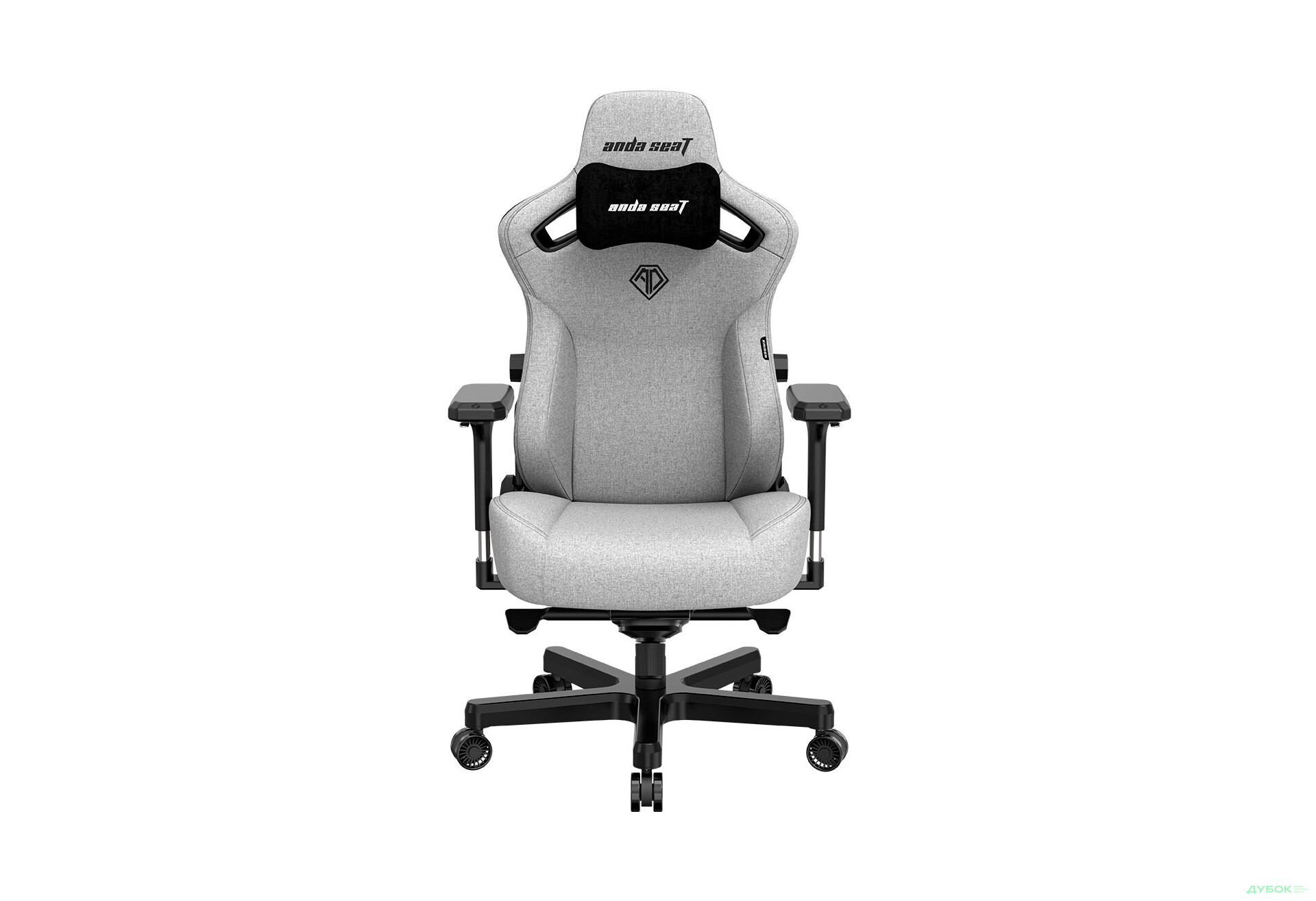Зображення 1 - Комп'ютерне крісло Anda Seat Kaiser 3 Fabric 72x57x136 см ігрове, сіре