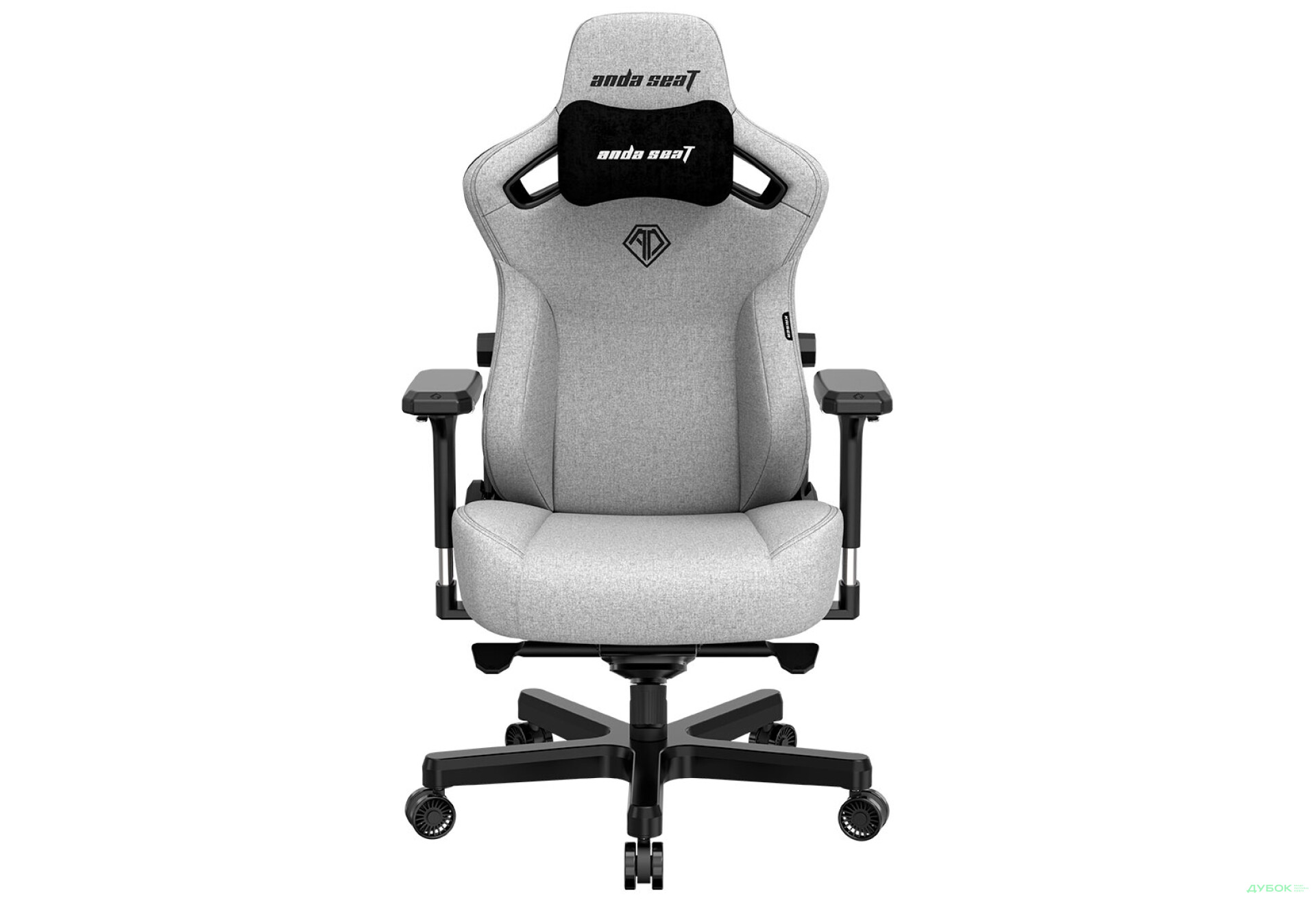 Фото 1 - Комп'ютерне крісло Anda Seat Kaiser 3 Fabric 72x57x136 см ігрове, сіре