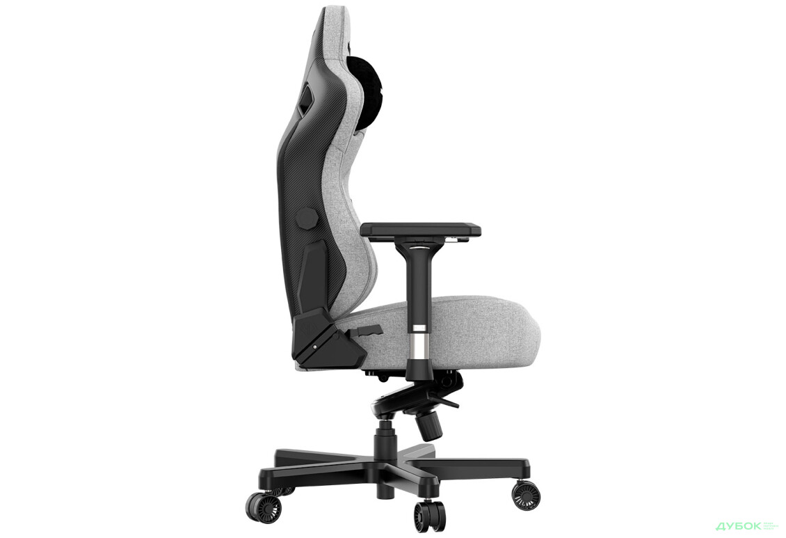 Зображення 5 - Комп'ютерне крісло Anda Seat Kaiser 3 Fabric 72x57x136 см ігрове, сіре