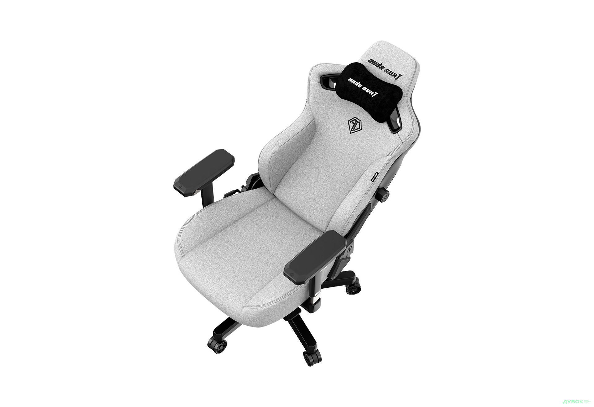 Зображення 8 - Комп'ютерне крісло Anda Seat Kaiser 3 Fabric 72x57x136 см ігрове, сіре