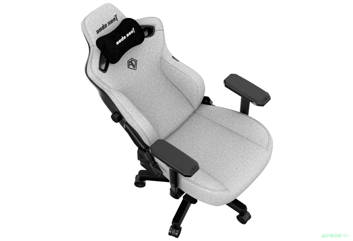 Зображення 9 - Комп'ютерне крісло Anda Seat Kaiser 3 Fabric 72x57x136 см ігрове, сіре