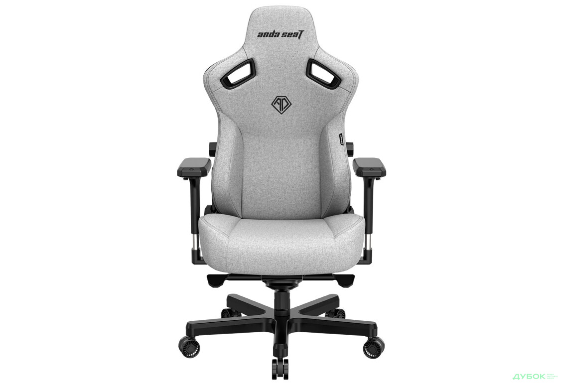 Фото 2 - Комп'ютерне крісло Anda Seat Kaiser 3 Fabric 72x57x136 см ігрове, сіре