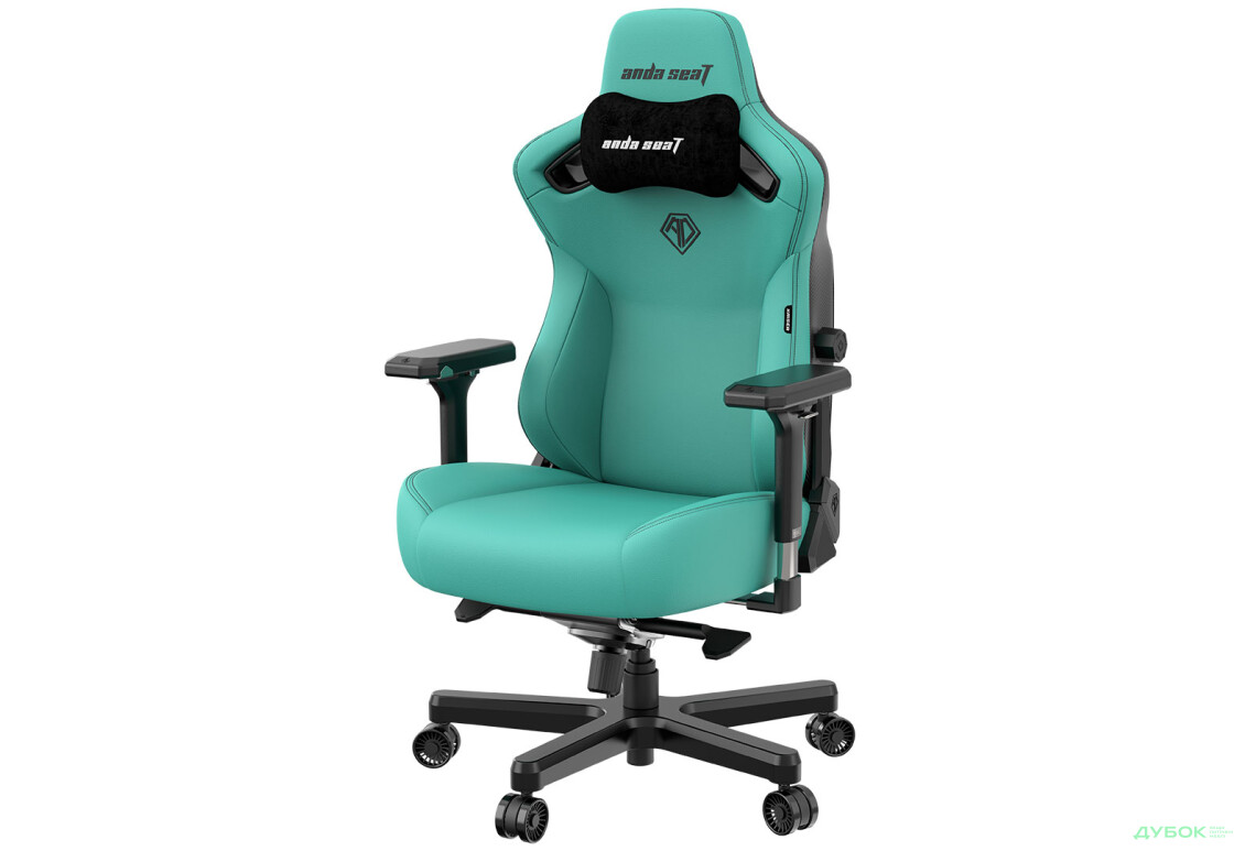 Фото 3 - Комп'ютерне крісло Anda Seat Kaiser 3 72x57x136 см ігрове, зелене