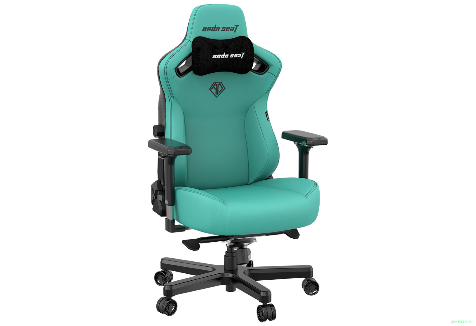 Фото 4 - Компьютерное кресло Anda Seat Kaiser 3 72x57x136 см игровое, зеленое