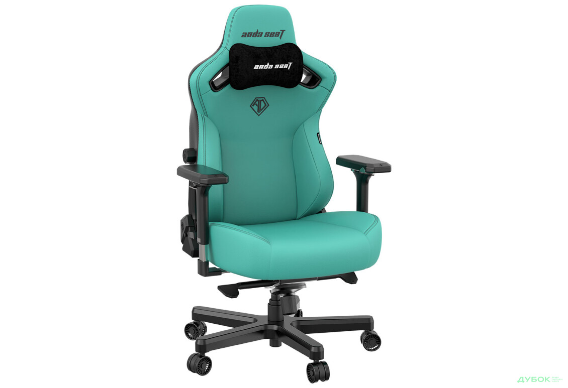 Фото 4 - Компьютерное кресло Anda Seat Kaiser 3 72x57x136 см игровое, зеленое