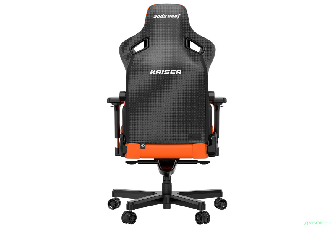 Фото 3 - Компьютерное кресло Anda Seat Kaiser 3 72x57x136 см игровое, оранжевое