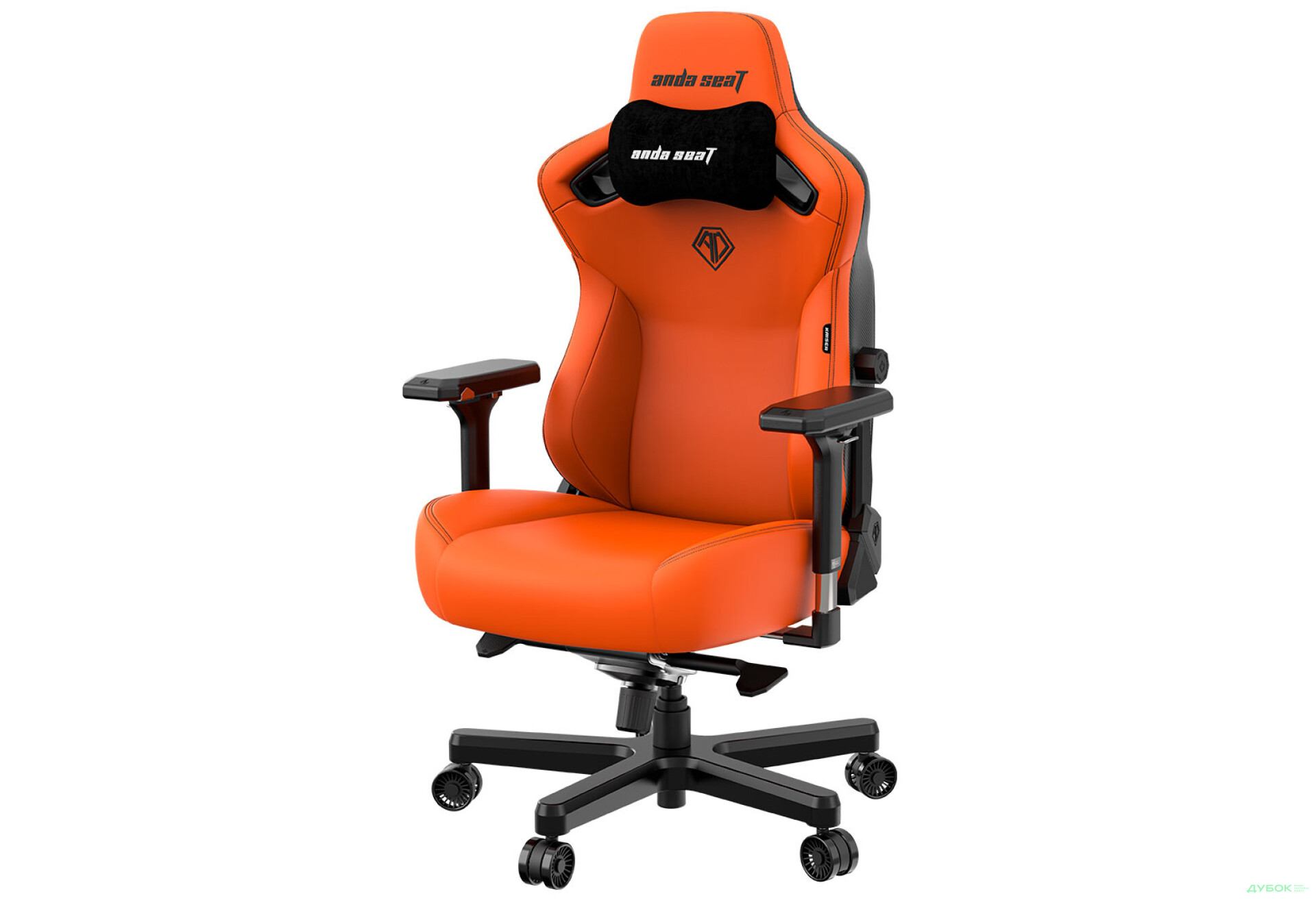 Фото 4 - Компьютерное кресло Anda Seat Kaiser 3 72x57x136 см игровое, оранжевое